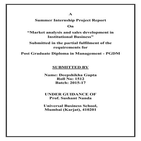 Britannia Project Report 