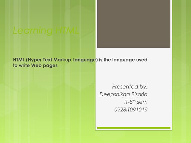 Deepshikha html