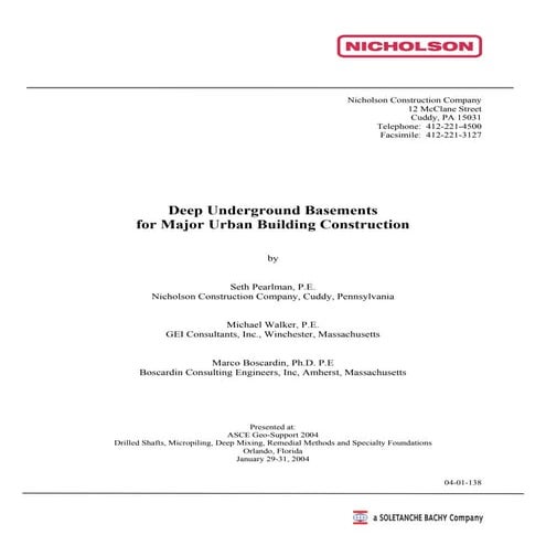 Deep underground basements final with edits   10-14-03