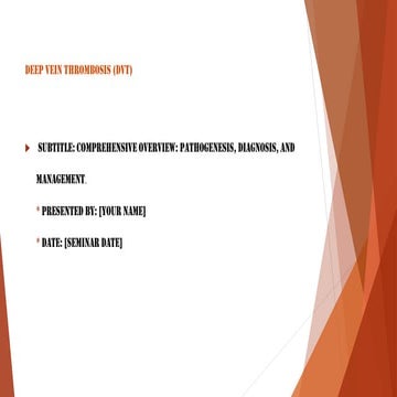 Comprehensive Overview of Deep Vein Thrombosis: Pathogenesis, Diagnosis ...