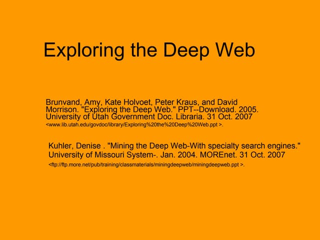 Deep Web