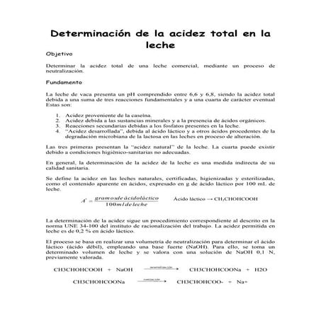 Determinación de la acidez de la leche maricarmen bravo