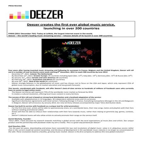 Deezer | PDF