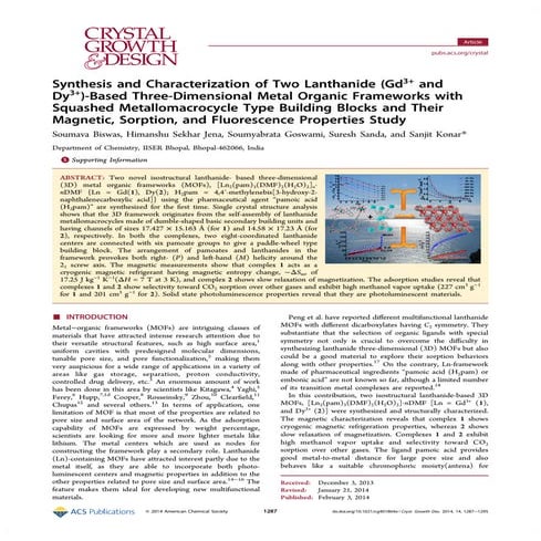 Crystal growth and Design