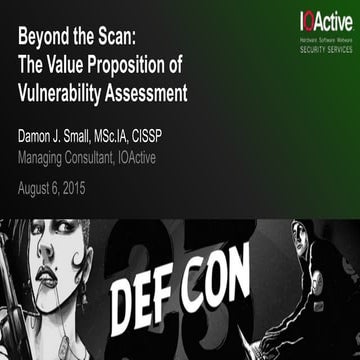 Defcon 23 - damon small - beyond the scan