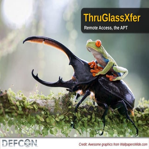 DEFCON 23 - Ian Latter - remote access the apt