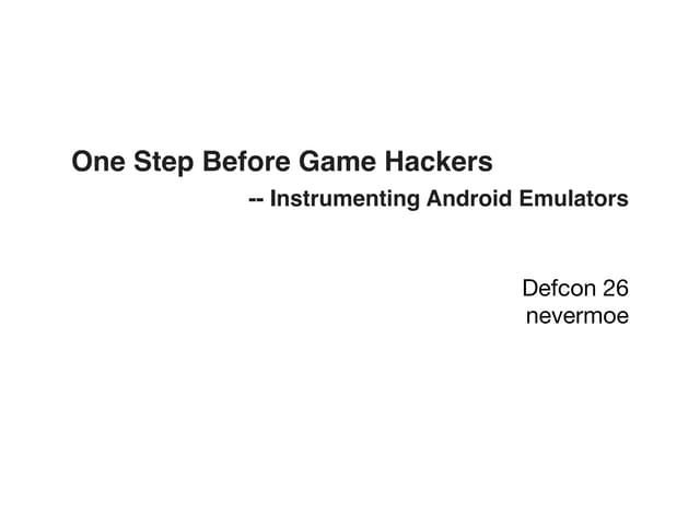 One Step Ahead of Cheaters -- Instrumenting Android Emulators