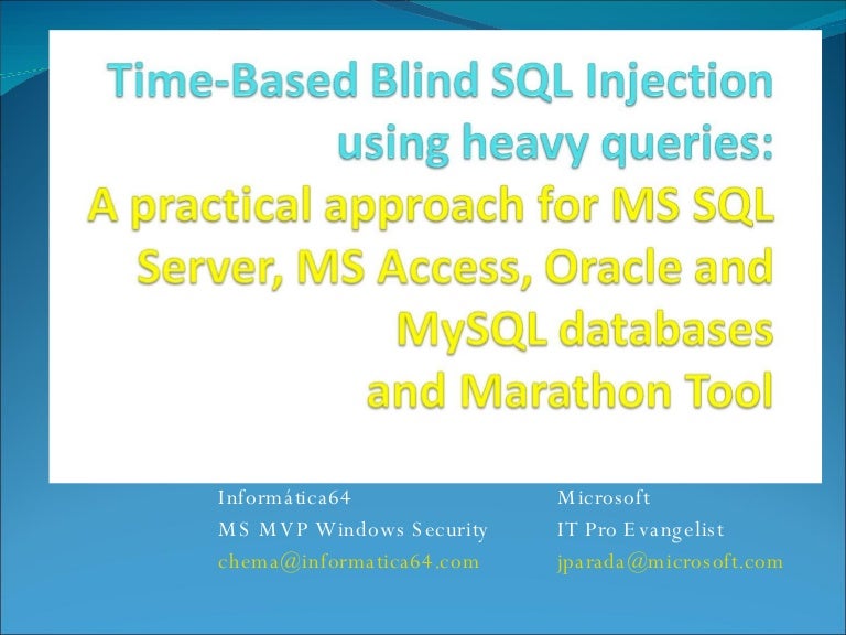 Windows sql injection tool - advertisingfalas