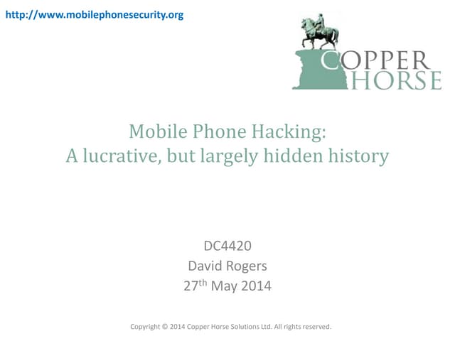Phone Hacking: A lucrative, but largely hidden history