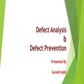 Defect analysis course   v1.0