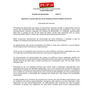 PCP defende a construção do novo Ho...