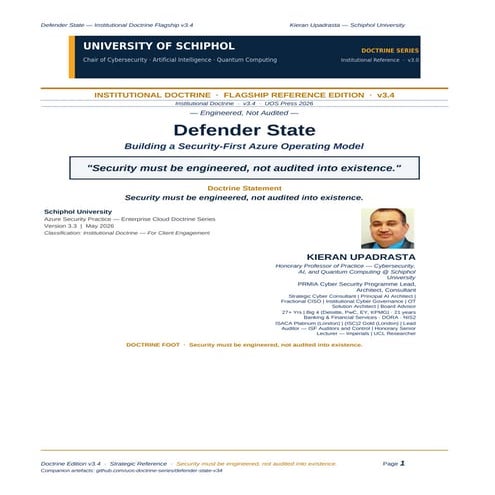Defender State v3.4: Engineering Security-First Azure Operating Models ...