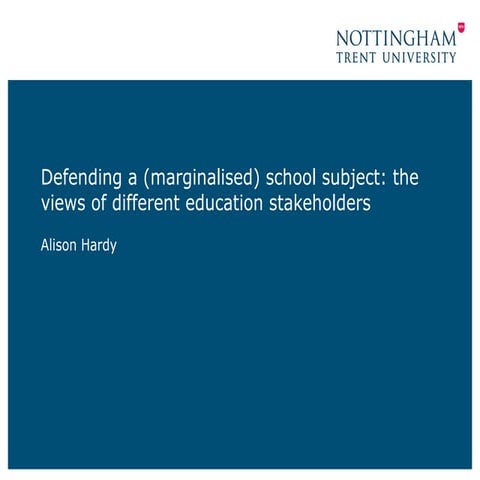 Defending a school subject (Sweden)