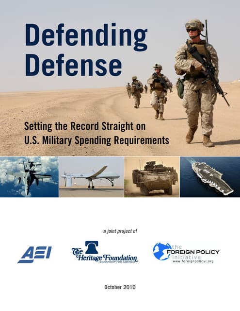 Defending Defense: Setting the Record Straight on U.S. Military Spending Requirements