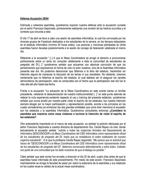 Defensa acusación 26/04