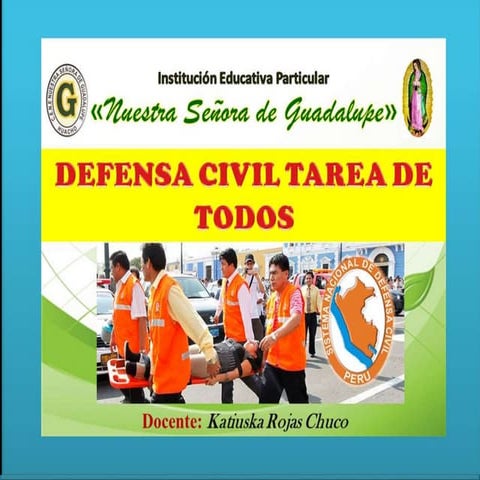 Defensa civil tarea de todos 5°