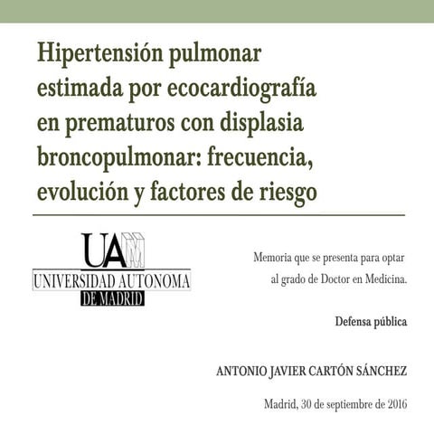 Defensa pública de tesis doctoral 