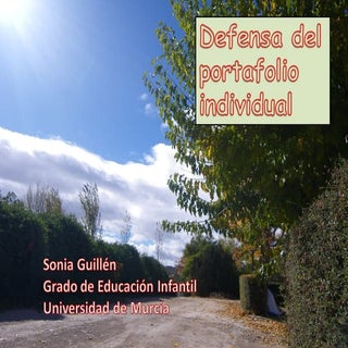 "Defensa del portafolio individual"