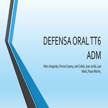 Defensa oral TT6_David Sole | PPTX