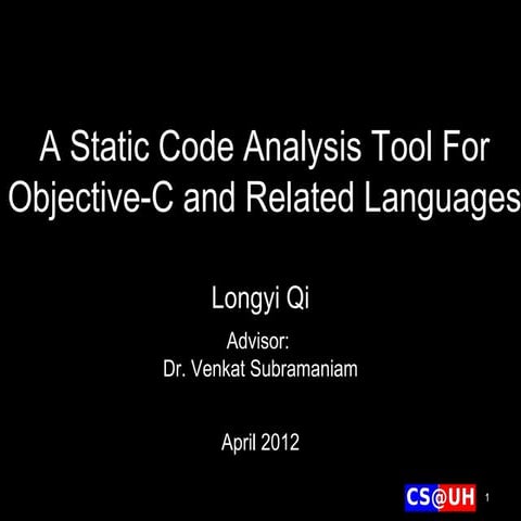 Master's Thesis Defense