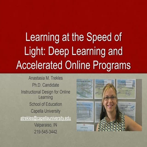Learning at the Speed of Light: Deep Learning and Accelerated Online Programs