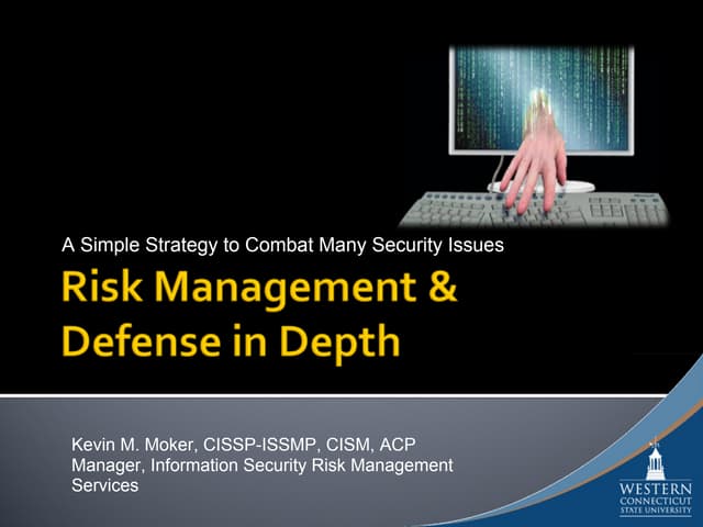 Defense In Depth Using NIST 800-30