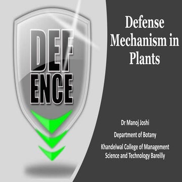 Defense Mechanism in Plants.pptx