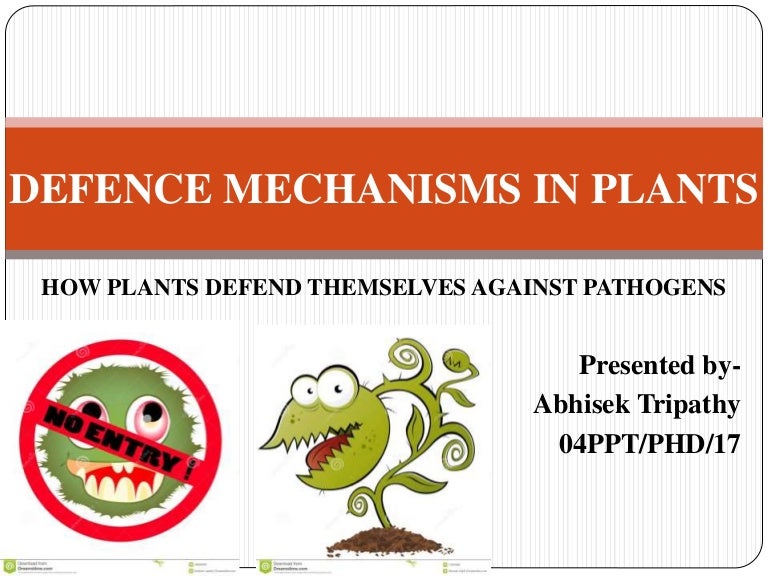 Defense mechanisms in plants