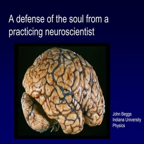 John Beggs: A Defense of the Soul