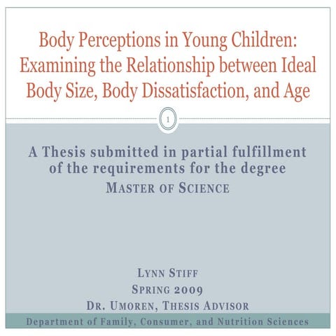 Body Image and Self esteem among Adolescents | PPTX
