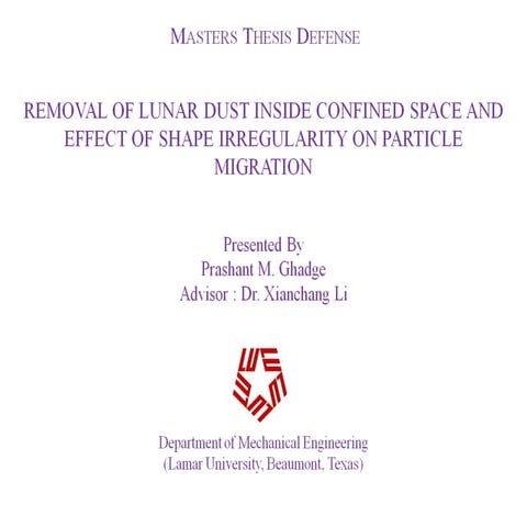 Irregular Particle Tracking and Lunar Dust Remo