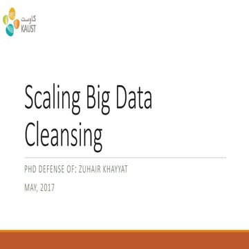 Scaling Big Data Cleansing