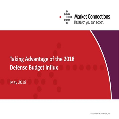Taking Advantage of the 2018 Defense Budget Influx