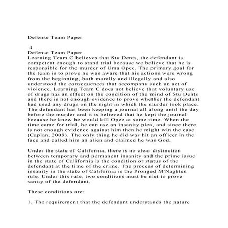 Insanity defense | PPTX