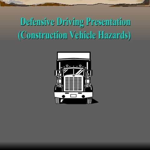 Defensive driving in Mines- Trucker safety