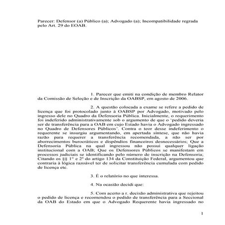 O Defensor Público e o relacionamento com a OAB