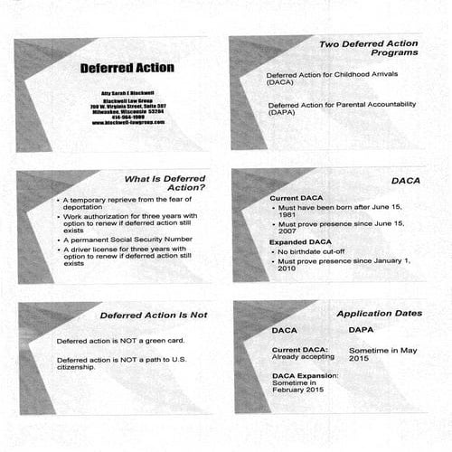 Deferred Action Presentation (English) | PDF