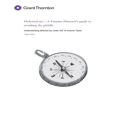 Deferred tax   a finance director's guide