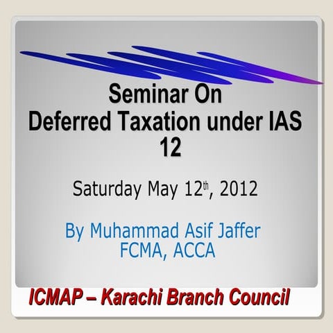 Deferred tax icmap kbc