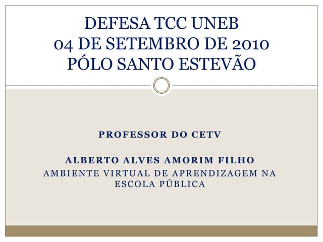 Defesa tcc uneb