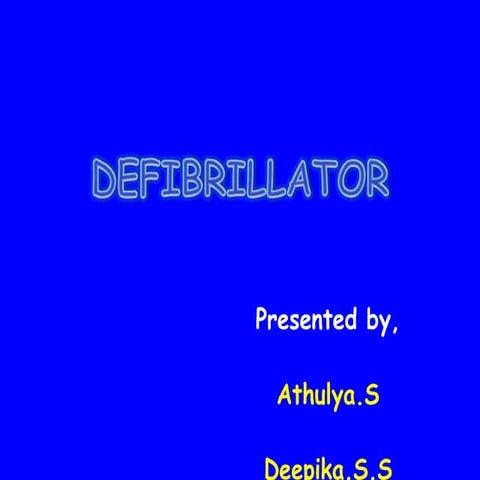 Defibrilator