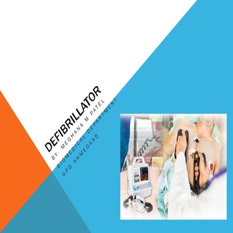 Defibrillator power point presentation for medical students | PPTX