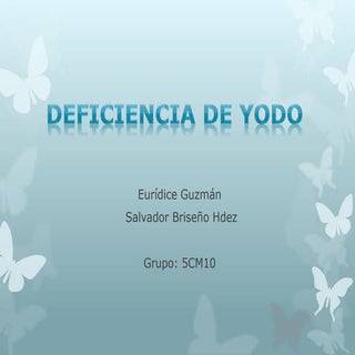 Deficiencia de yodo