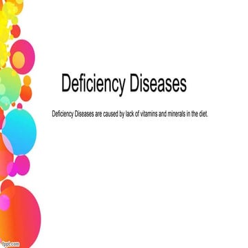 Deficiency diseases | PPT