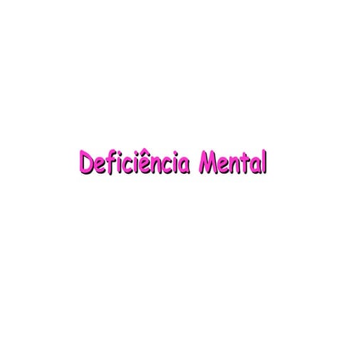 Deficiencia Mental