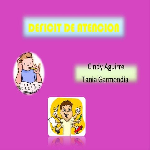 Trastorno de la actividad y de la atención (CIE 10) | PPTX