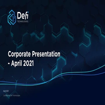 DeFi Technologies Deck - April 2021