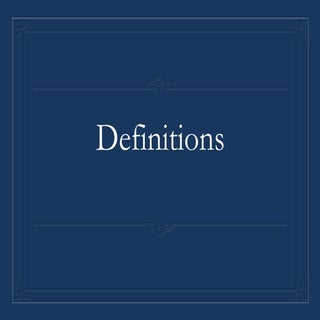 Definitions