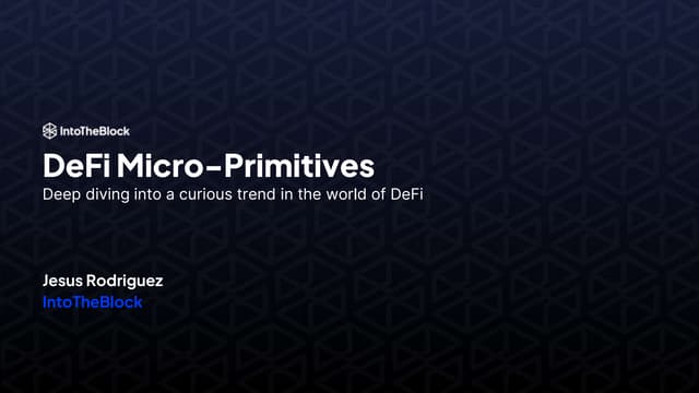 The Emergence of DeFi Micro-Primitives