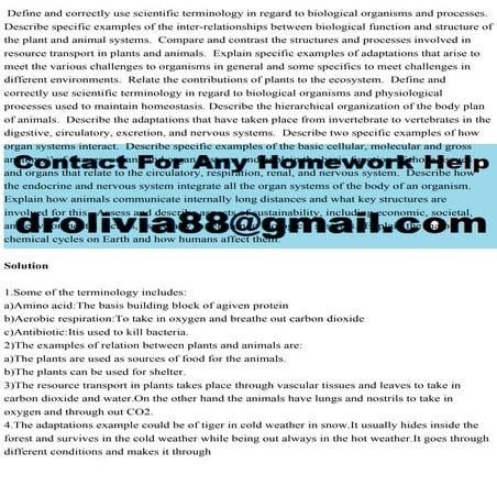 Define and correctly use scientific terminology in regard to biologic.pdf